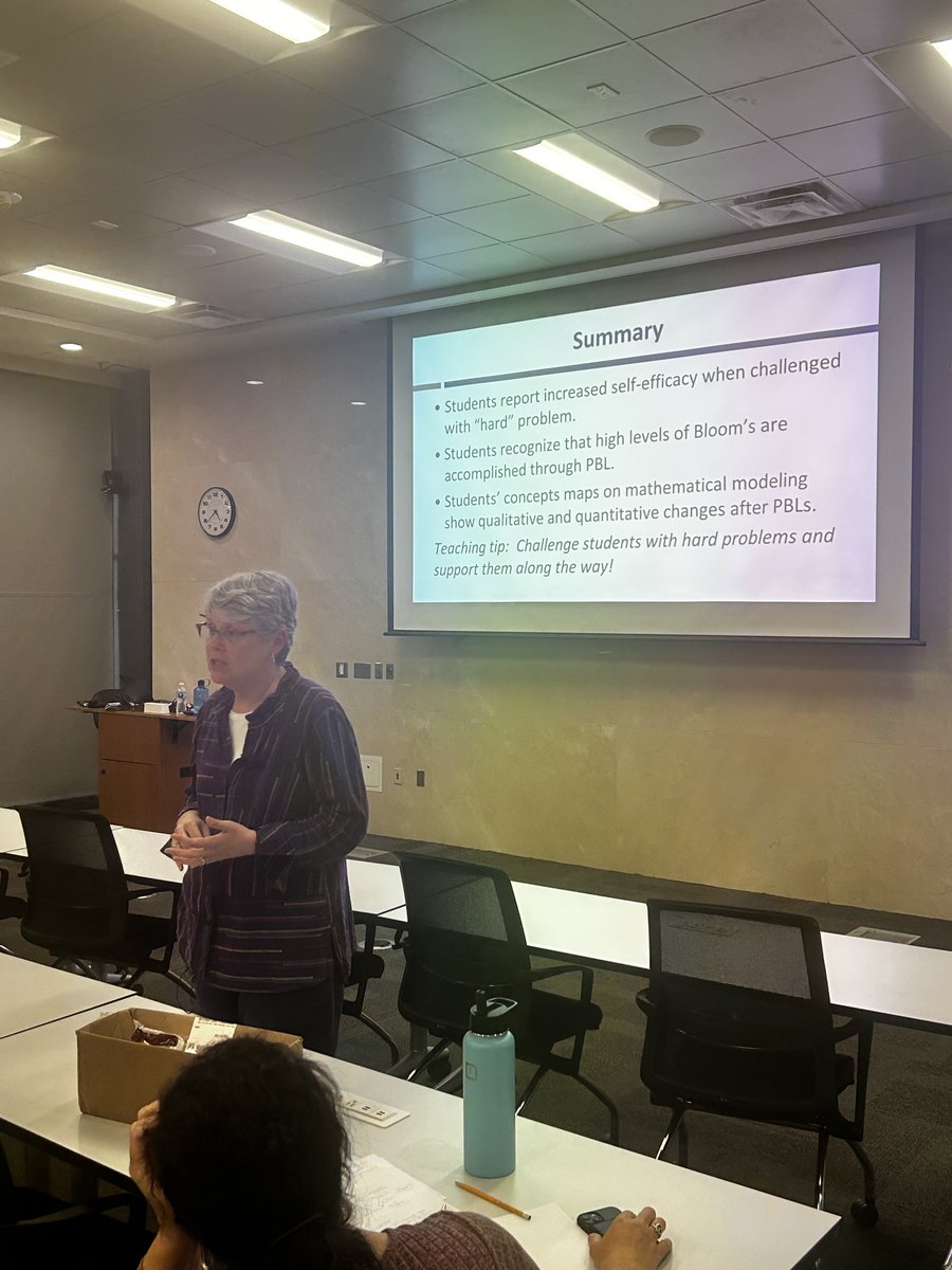 Privileged to have Dr. Ann Saterbak from Duke BME as our seminar speaker today. She shared her work on project-based learning and assessing student self-efficacy in engineering education. Really inspiring and I have so many ideas to discuss with my faculty.