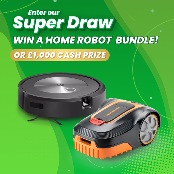 UnionLottoGFTU's tweet photo. 🐰 🌱 Win the freedom to relax this spring!

🤖 Put your feet up while your new Lawnmaster L12 Robot Mower keeps your garden under control, and your Roomba Combo J5 takes care of all the floors in your home.

Grab your tickets today: https://t.co/4tWfrFltUn

#UnionLottoGFTU https://t.co/D72Ticq8PH