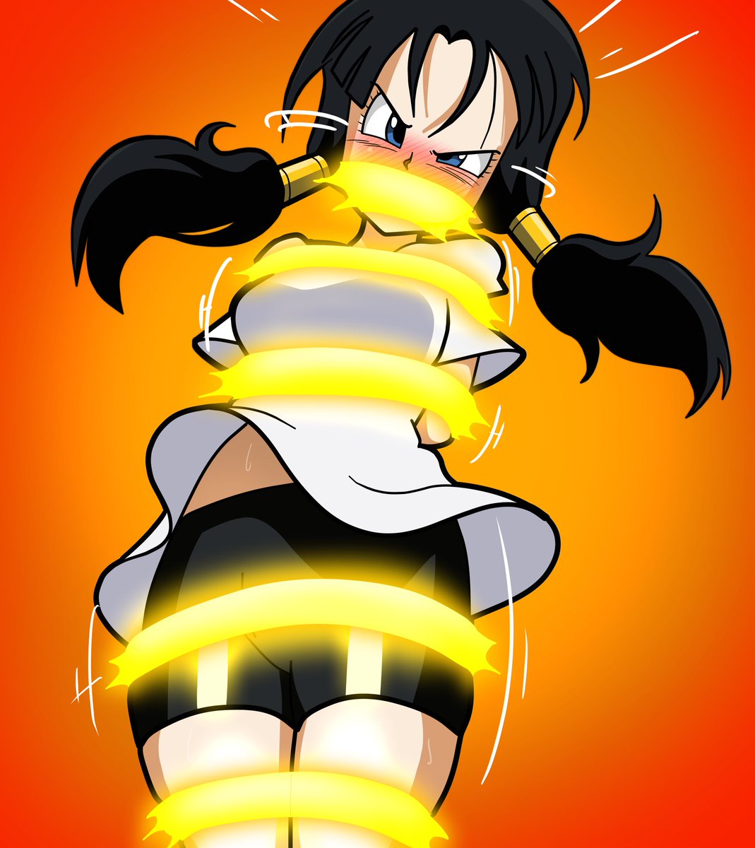 Bound_Up18's tweet image. I’m teaching @DevilnessGal how to use her ki to bound someone.. she hasn’t even tried hard to free herself~ I’m thinking she might just enjoy being bound~