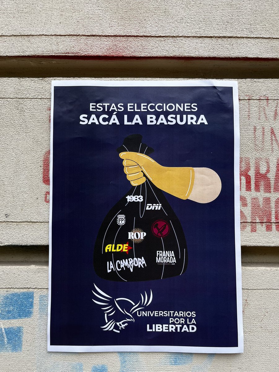 LnEnriquez's tweet photo. EN LA FACULTAD DE DERECHO DE LA UNR LA LIBERTAD DICE PRESENTE.