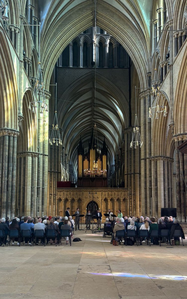 Thanks to all who came to our Byrd Song Recital at <a href="/LincsCathedral/">Lincoln Cathedral</a> today. We had a marvelous time!
<a href="/LincsChoir/">Lincoln Cathedral Choir</a>