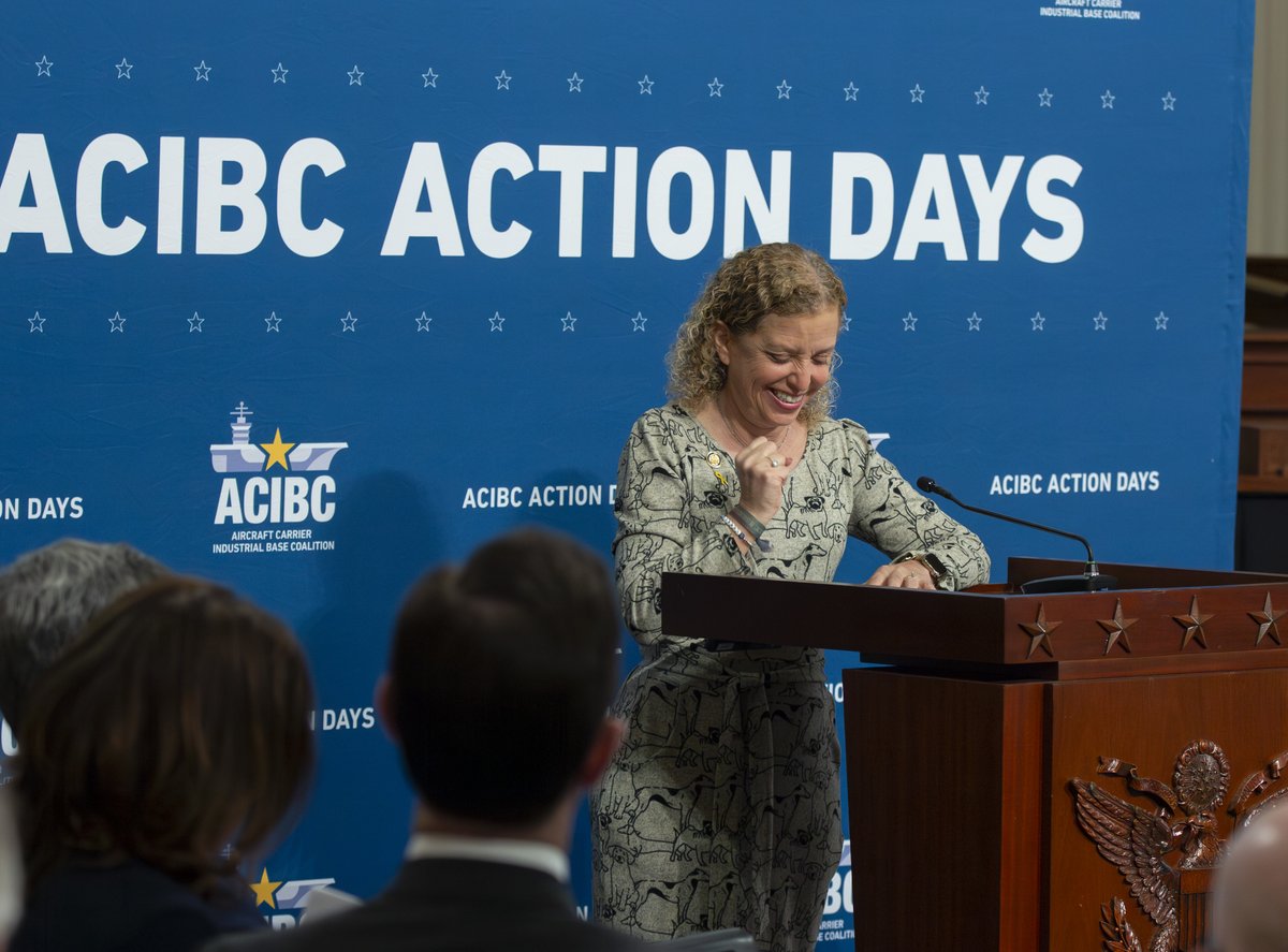 Aircraft Carrier Industrial Base Coalition (@acibc) on Twitter photo It was a pleasure to have <a href="/RepDWStweets/">Rep. Debbie Wasserman Schultz</a> address our suppliers at the #ACIBCActionDays Congressional Breakfast yesterday. We greatly appreciated her insightful remarks and support for the industrial base.
Thank you, Rep. Wasserman Schultz!! It was a pleasure to have <a href="/RepDWStweets/">Rep. Debbie Wasserman Schultz</a> address our suppliers at the #ACIBCActionDays Congressional Breakfast yesterday. We greatly appreciated her insightful remarks and support for the industrial base.
Thank you, Rep. Wasserman Schultz!!