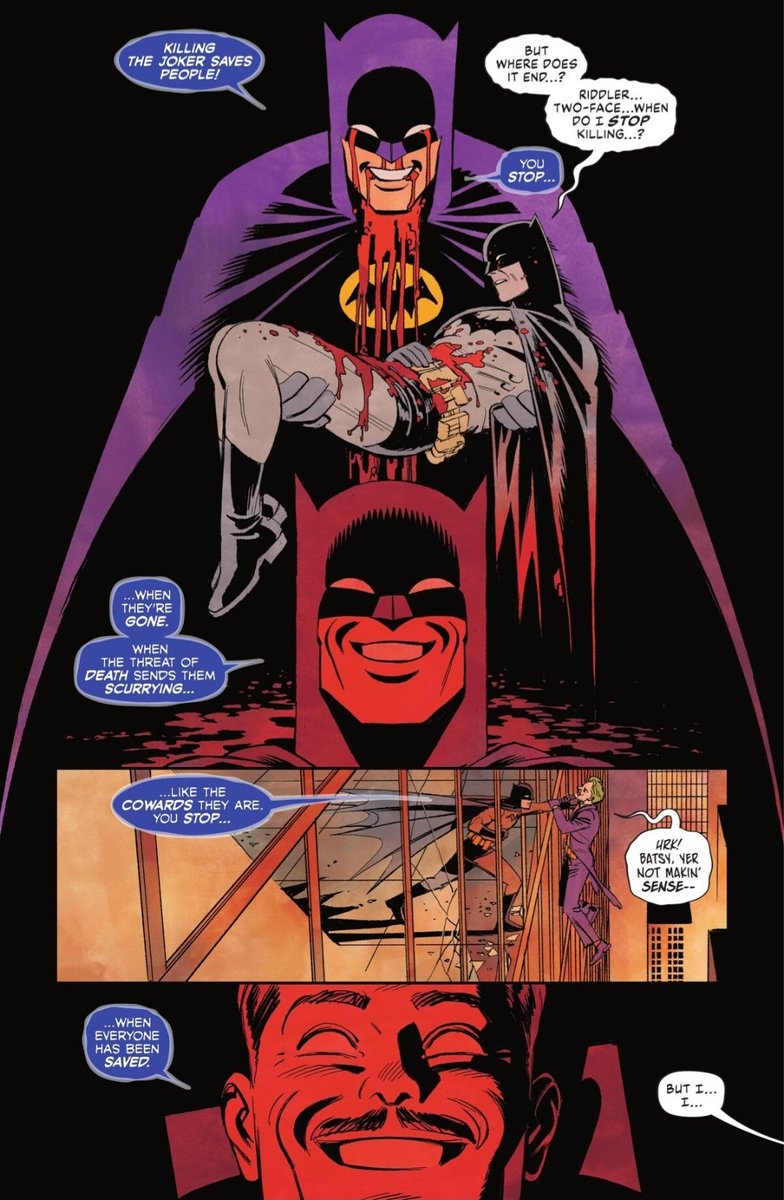 owe4408's tweet image. Sucks that "I am a Gun" is the only Zdarsky batman story to be this good