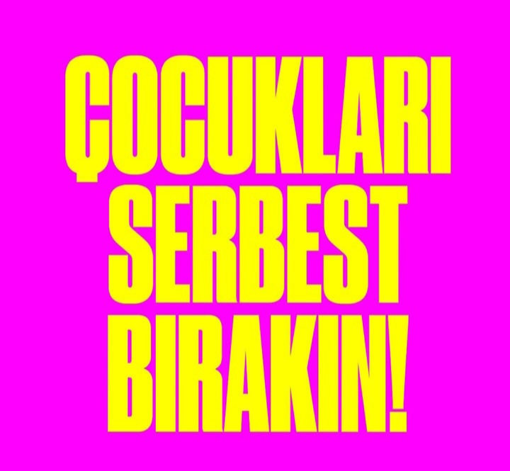 Düşmanınıza bile yapmamanız gereken şeyleri, ülkenin geleceği gençlere yapmaktan vazgeçin. #Çocuklarıserbestbırakın