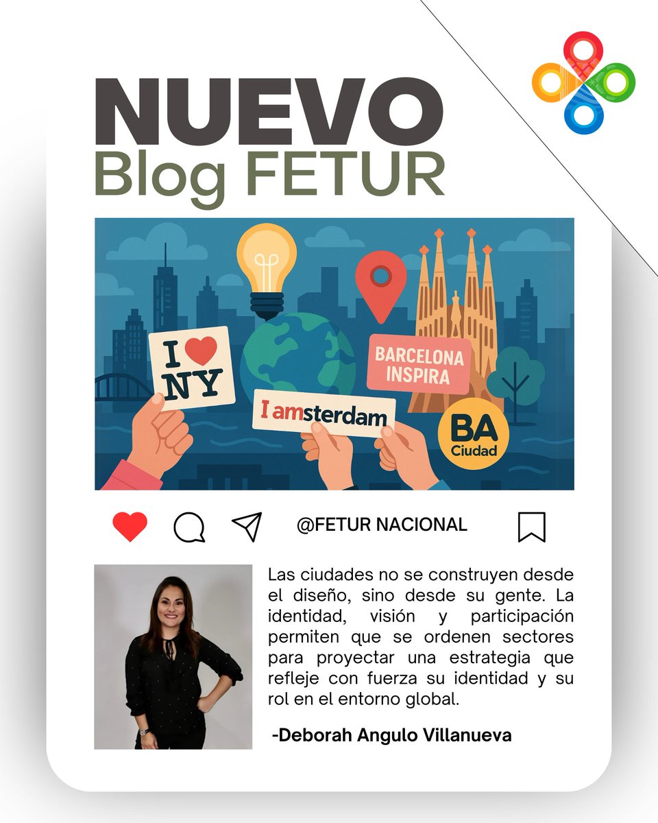 feturnacional's tweet image. 🌎 La marca ciudad es mucho más que un logo o un eslogan: es una estrategia para construir identidad y proyección global.
.
📷Lee más aquí: fetur.org/.../la-marca-c…