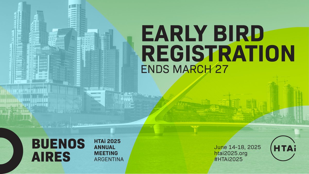 🚨 Early bird registration for the HTAi 2025 Annual Meeting closes TODAY! 🚨

This is your opportunity to attend high-quality presentations and workshops while expanding your network and advancing your expertise! Register now and save ➡️ htai.eventsair.com/htai-2025-buen…