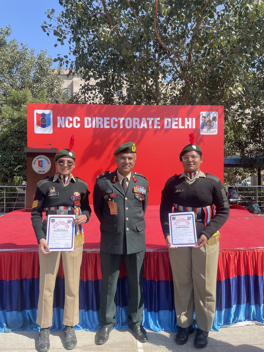 kaur_sukhmani1's tweet photo. From pixels to #patriotism – using digital media to amplify #NCC’s legacy! 🇮🇳🎖️ Honoured to receive the ADG Appreciation for my social media contributions #Delhidirectorate. This is more than an award it’s a mission! 🚀”
#ADGAppreciation #NCC #DigitalForce #SocialMediaForChange https://t.co/o7ENpceIdF