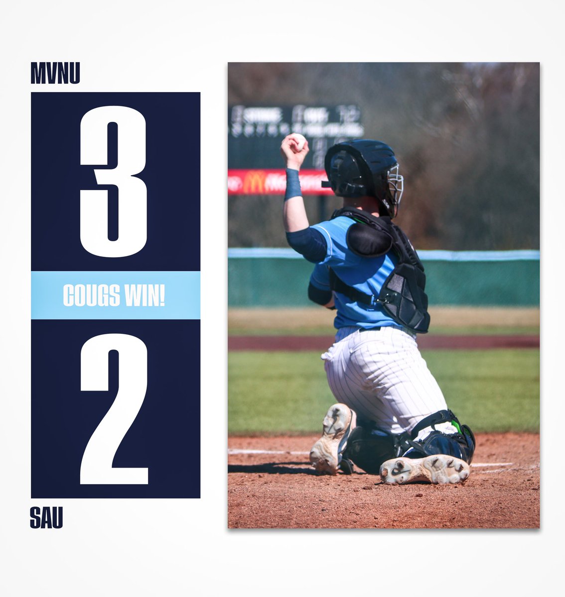 MVNU Athletics (@mvnu_cougars) on Twitter photo Brennen Nichols 2-run homer in the bottom of the sixth helps <a href="/MVNUBaseball/">MVNU Baseball</a> comeback to defeat Spring Arbor 3-2! Brennen Nichols 2-run homer in the bottom of the sixth helps <a href="/MVNUBaseball/">MVNU Baseball</a> comeback to defeat Spring Arbor 3-2!
