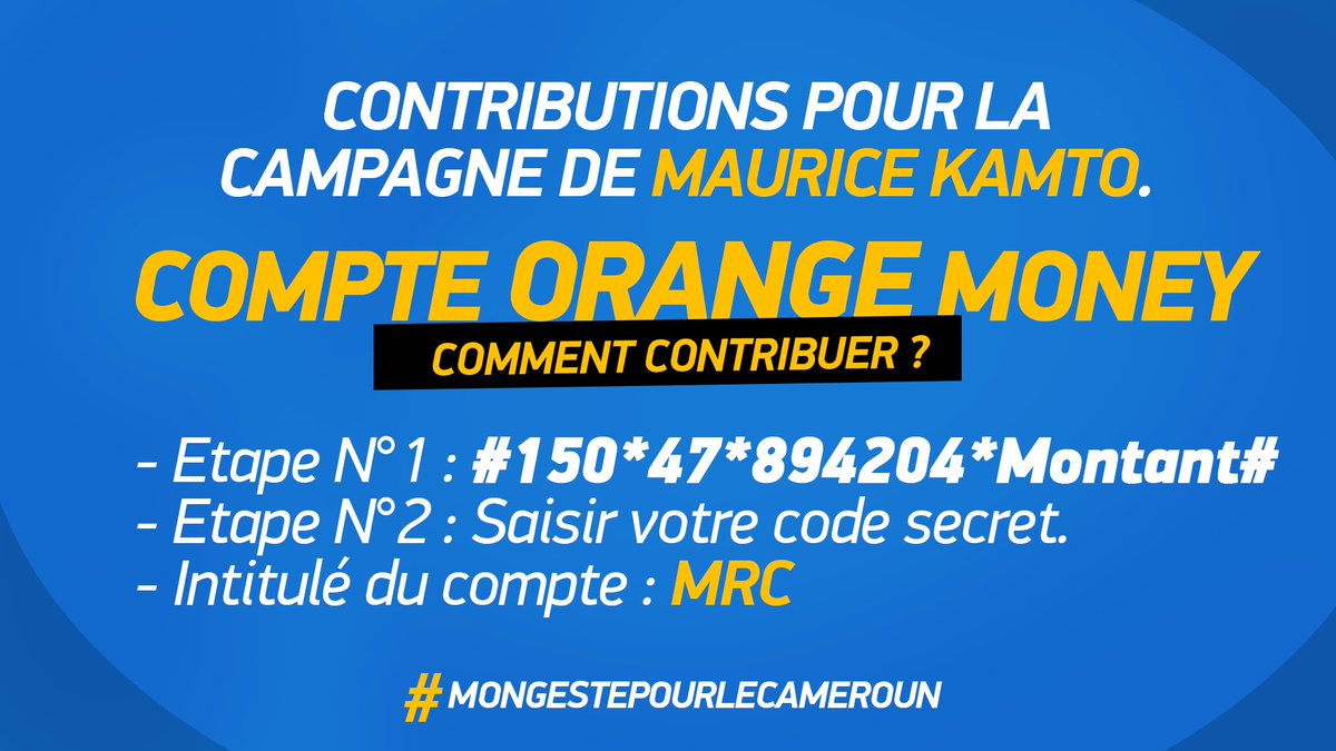 Maurice Kamto tweet media