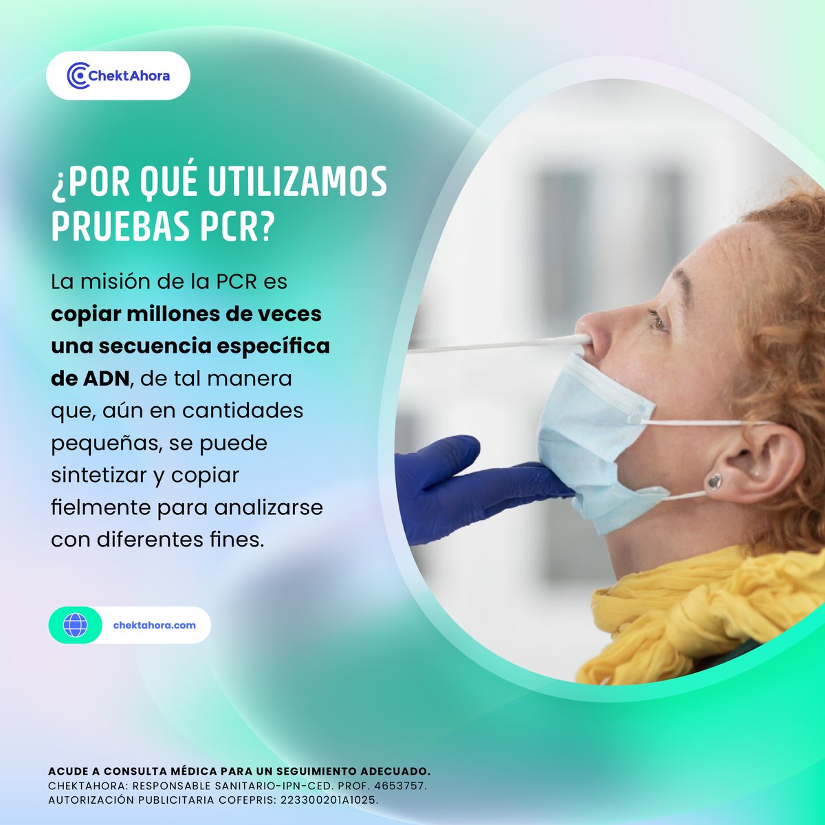 🧪 El desarrollo de esta técnica permite estudiar y manipular mejor al ADN, facilitando el establecimiento de protocolos experimentales en biología molecular. 🧬
 
#ChektAhora #Prevención #EquipodeTrabajo #Laboratorio #Calidad #Exito