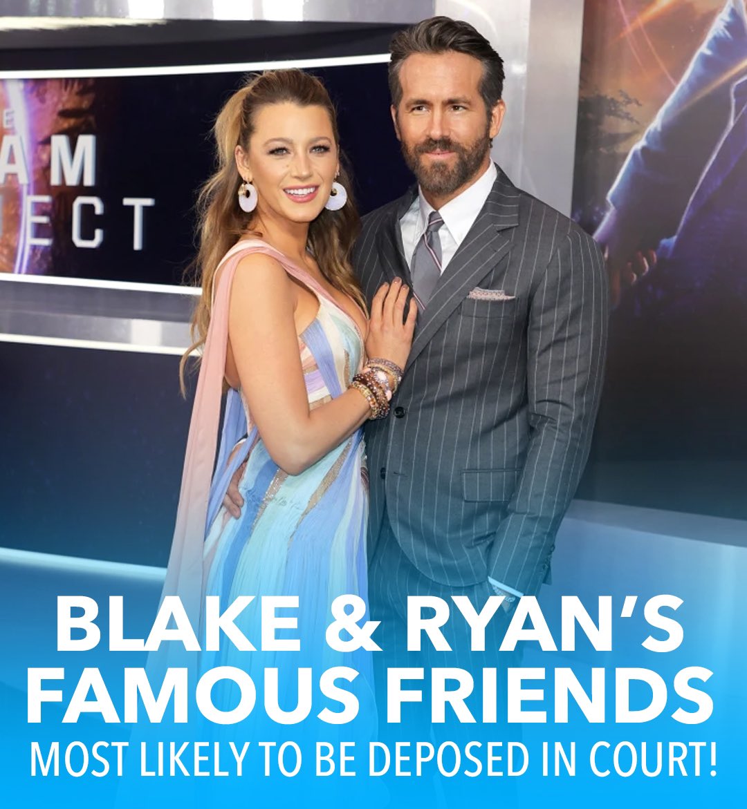 zackpeter's tweet photo. Here are all of Blake Lively &amp; Ryan Reynolds’s famous friends we will likely see deposed in their Baldoni Lawsuit 🧵

👇🏼👇🏼 https://t.co/AJYeNq3nVq