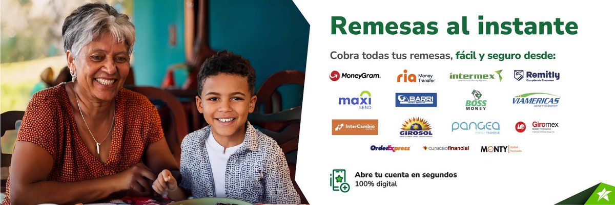 ¡Cobra tus remesas al instante! 💸✨ En Banco Promerica tenemos las opciones más rápidas y seguras para ti. 🌍💳 

Abre tu cuenta 100% digital en segundos y disfruta de la comodidad de recibir tu dinero sin complicaciones. 🚀📲

 #RemesasRápidas #DineroAlInstante #ServicioSeguro