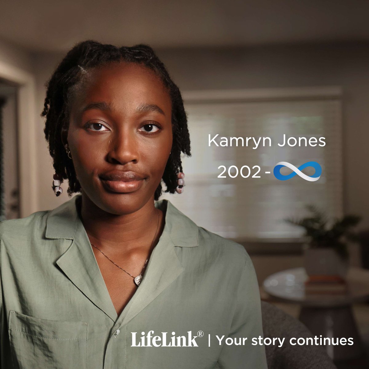 LifeLinkGA's tweet image. “I became an organ and tissue donor because I want to help others have a second chance at life. That’s how I want my story to continue. " - Kamryn Jones
♾️ Register today at MyStoryContinues.com. #LifeLinkInfinity #YourStoryContinues
