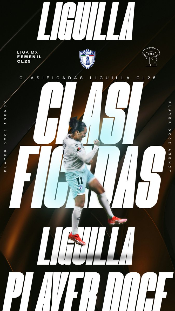 playerdocemx's tweet photo. ¡CLASIFICADAS! 🔥⚽
A falta de 3 jornadas América, Pachuca, Pumas y Tigres aseguran su puesto en la fase final del CL25 donde buscarán obtener el título de la Liga MX Femenil. 🏆🔥⚽️
#BePlayerDoce #Womensupportingwomen https://t.co/M6KNMIYL7r