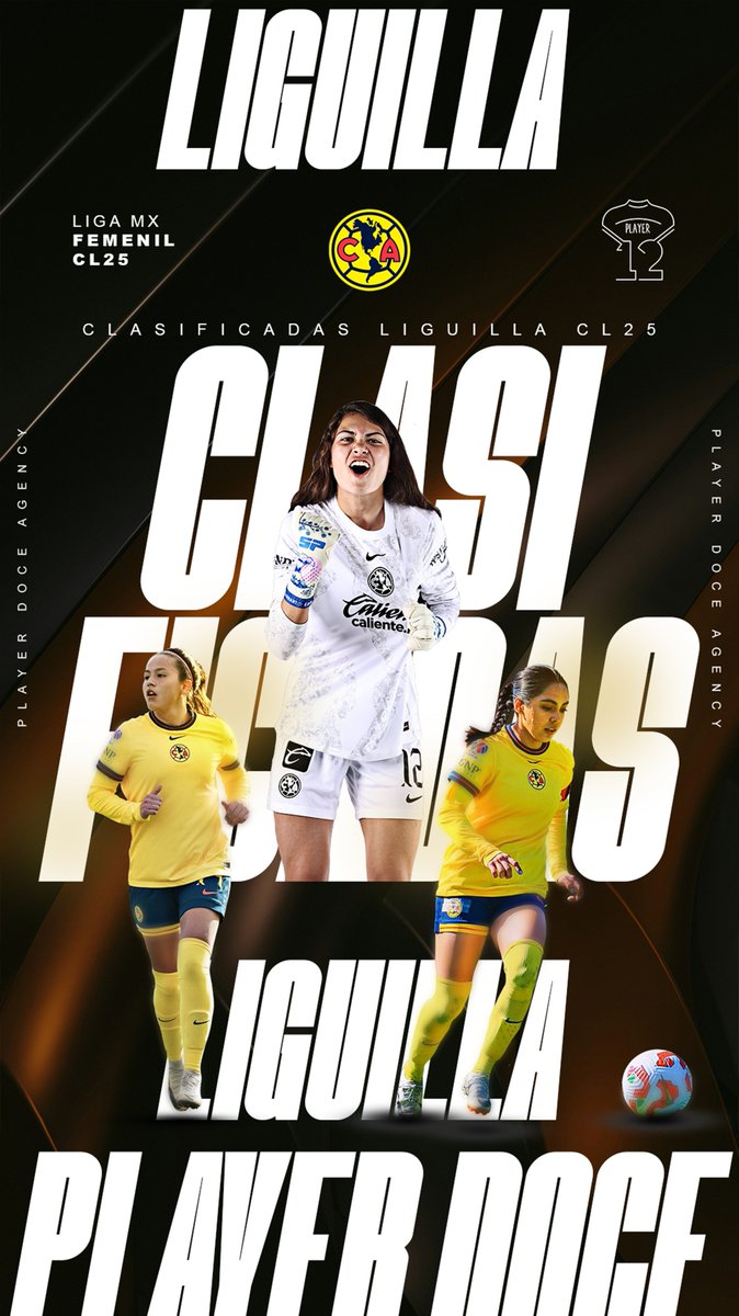 playerdocemx's tweet photo. ¡CLASIFICADAS! 🔥⚽
A falta de 3 jornadas América, Pachuca, Pumas y Tigres aseguran su puesto en la fase final del CL25 donde buscarán obtener el título de la Liga MX Femenil. 🏆🔥⚽️
#BePlayerDoce #Womensupportingwomen https://t.co/M6KNMIYL7r
