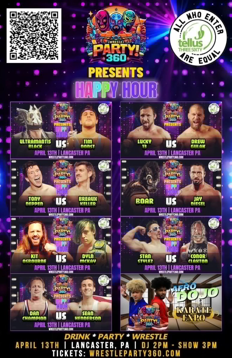 WrestleParty360's tweet photo. See the whole card here! https://t.co/9X5YgtWPnx
