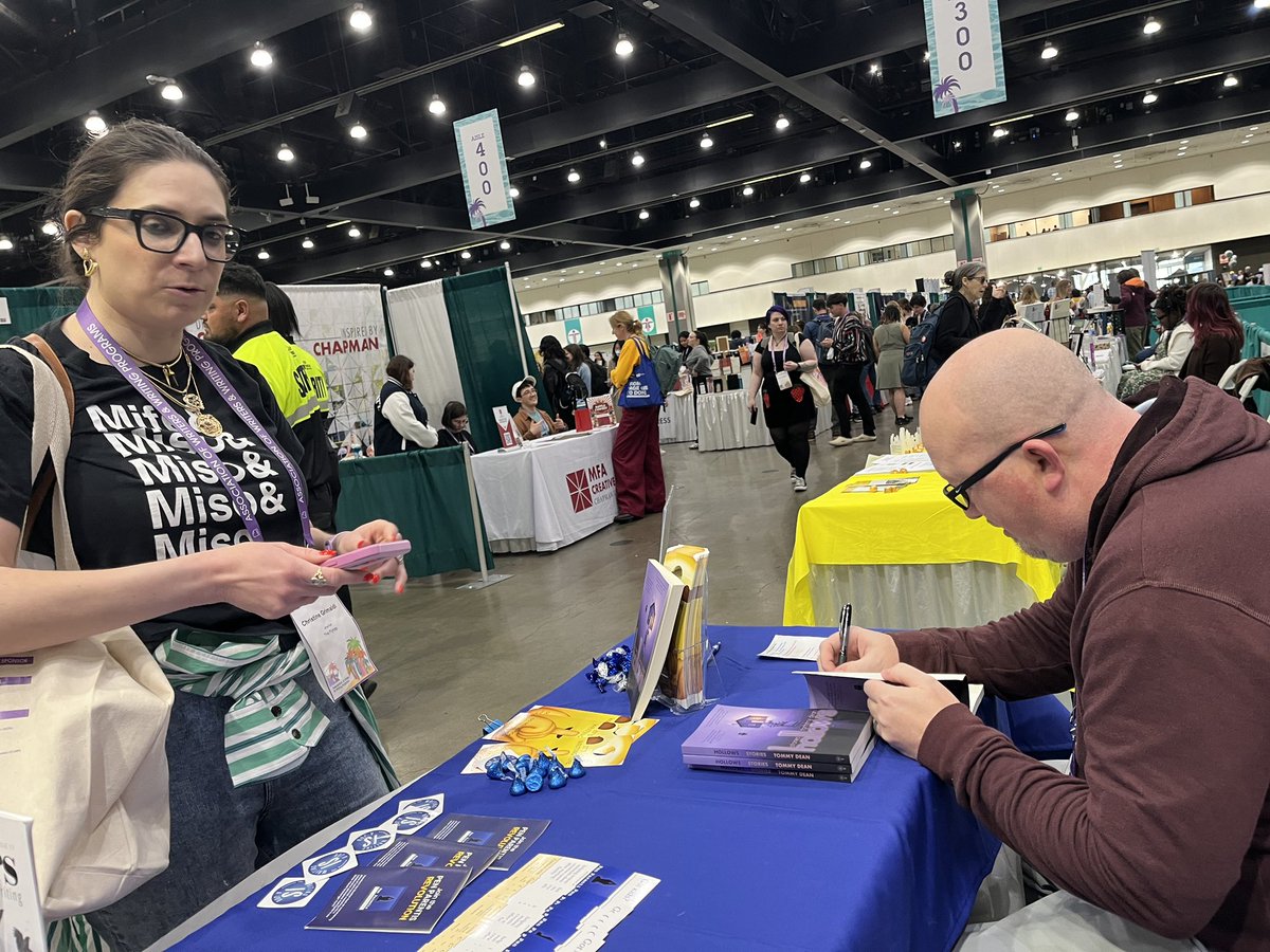 mmdevoe's tweet photo. Did you come see @TommyDeanWriter at the @PenParentis table today?? He had copies of his book and lots of great advice! #awpbookfair #awp25 #awp https://t.co/7AeUjiSshm