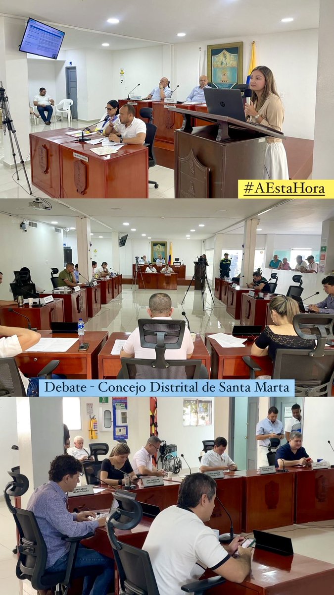 Desde la Secretaría de Planeación presentamos ante el Consejo Distrital los avances en la modificación del POT y la solicitud de prórroga para el relleno sanitario Palangana. Seguimos trabajando por una Santa Marta mejor planificada y sostenible. 🌱🏗️ #NosUnePlaneacion