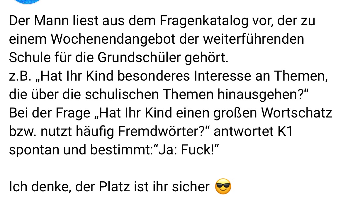 Mein Kind 😂