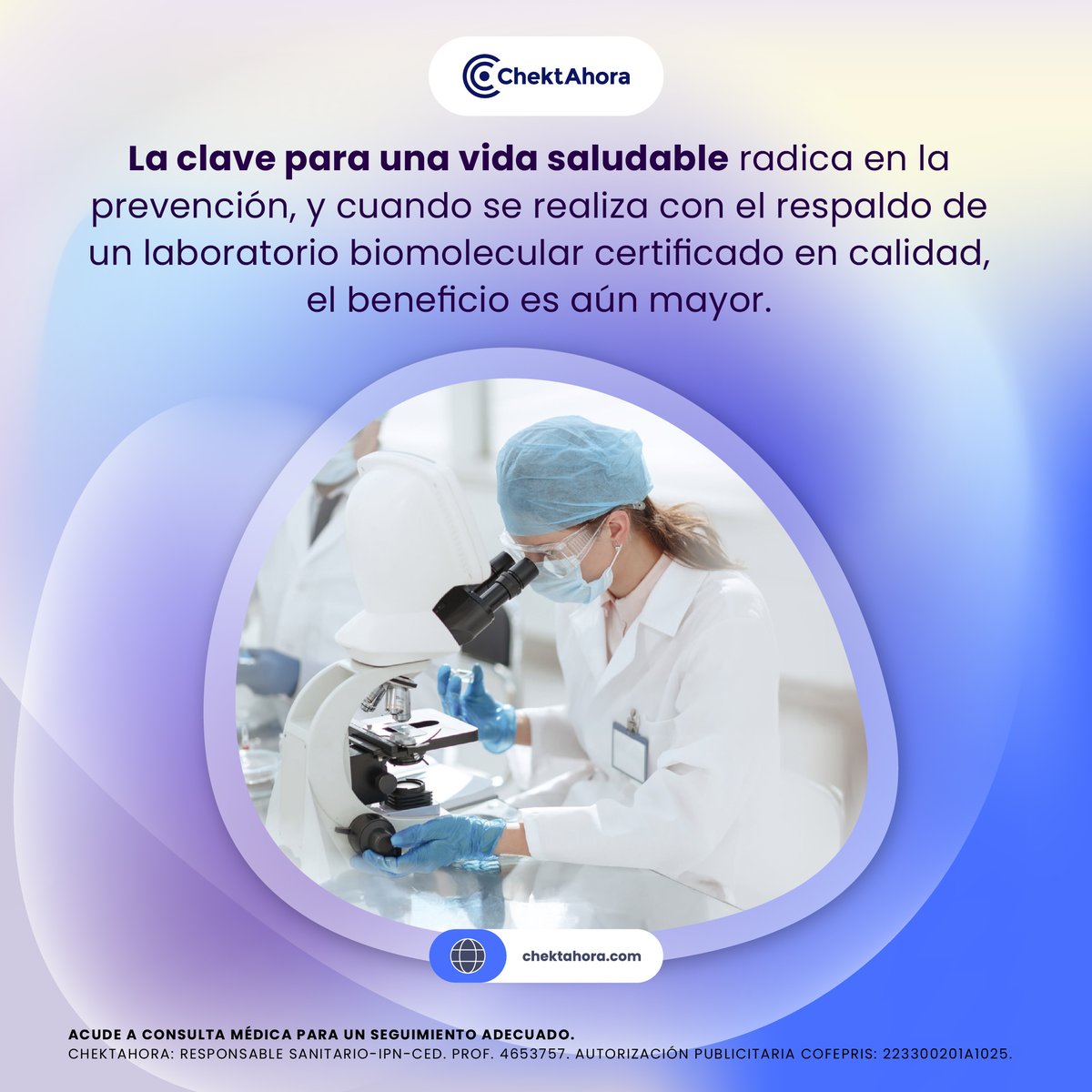 🔬 La confianza en los servicios de un laboratorio comprometido no solo garantiza resultados confiables, sino también la tranquilidad de saber que se utilizan los más altos estándares de precisión y cuidado. 
#ChektAhora #Prevención #EquipodeTrabajo #Laboratorio #Calidad #Exito