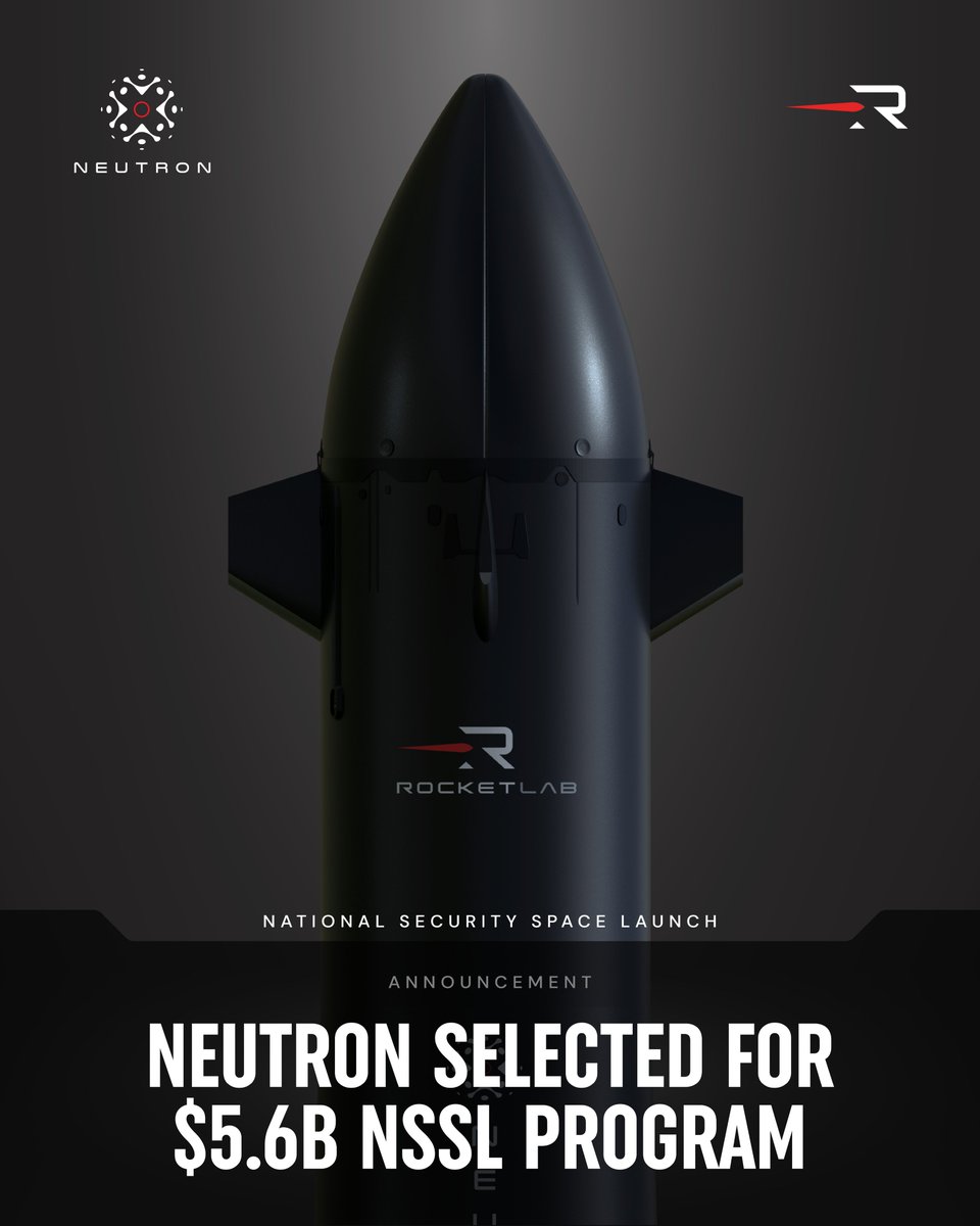 Neutron has been selected to compete for the nation’s top priority national security missions under the U.S. Space Force’s $5.6b NSSL program.

Supporting assured access to space for the nation’s most important missions has always been the goal with Neutron, and we’re incredibly