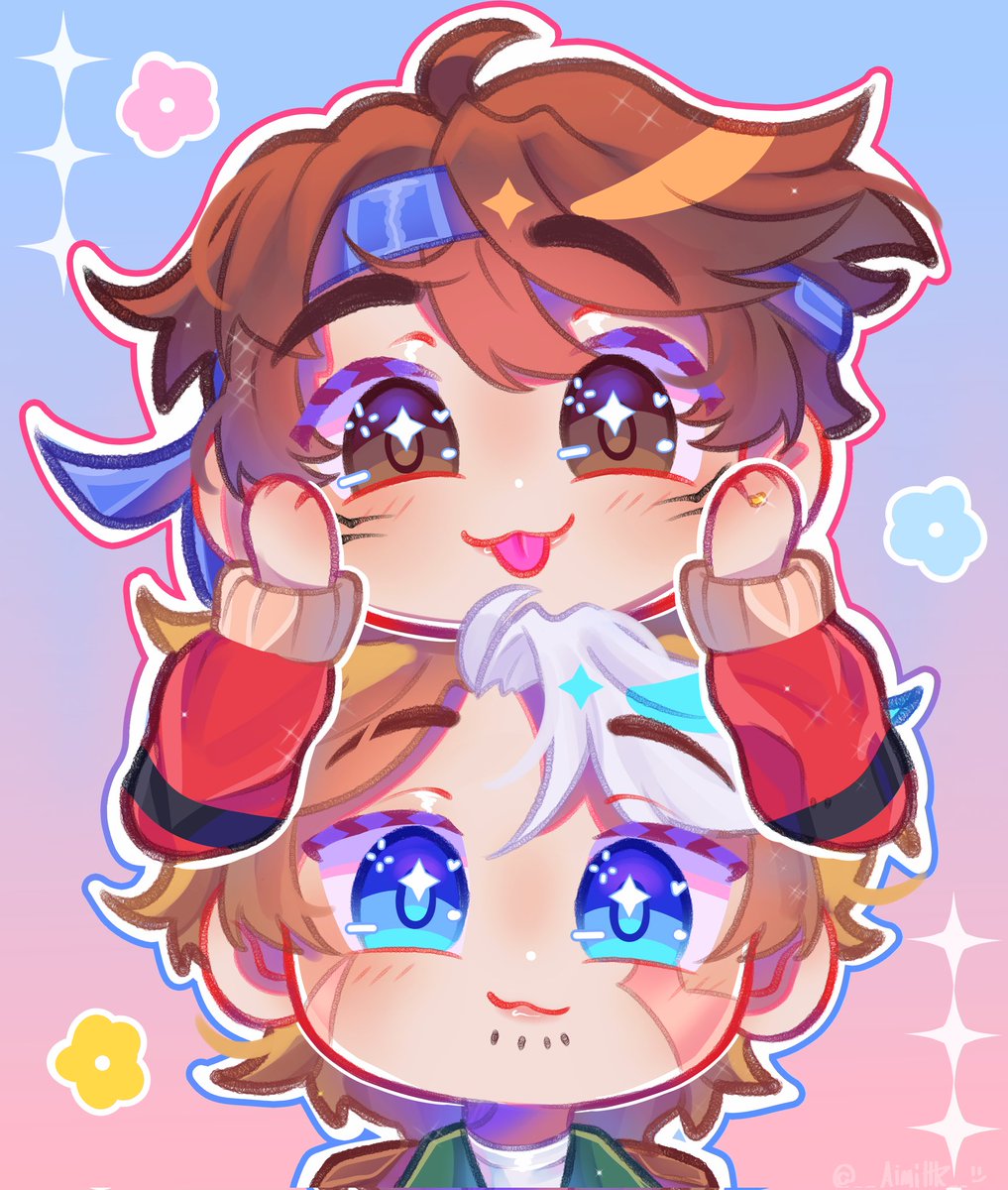 ⋆.ೃ࿔*:･❀⋆.ೃ࿔*
#guapoduo #guapoduofanart