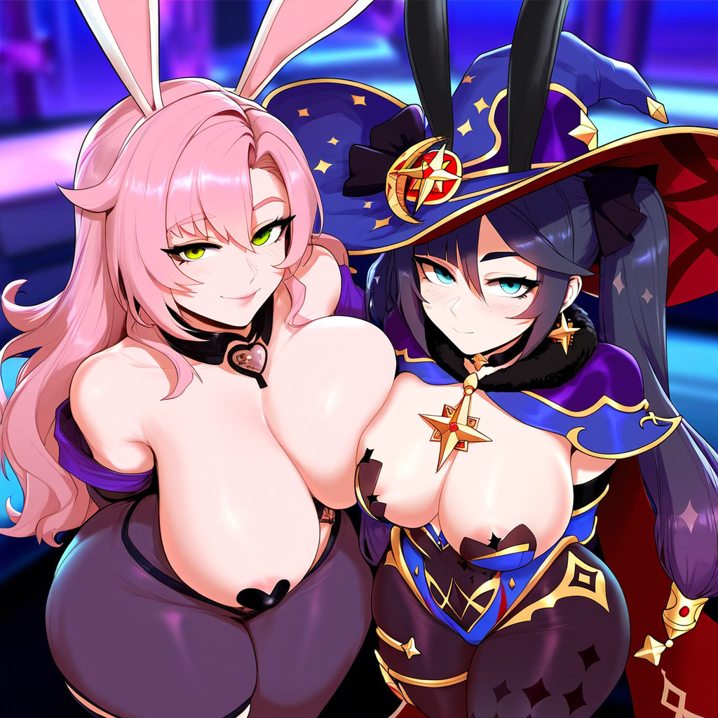 Racerr77's tweet photo. Mona+Nicole #ZenlessZoneZero #GenshinImpact https://t.co/ueZ03jrTIa