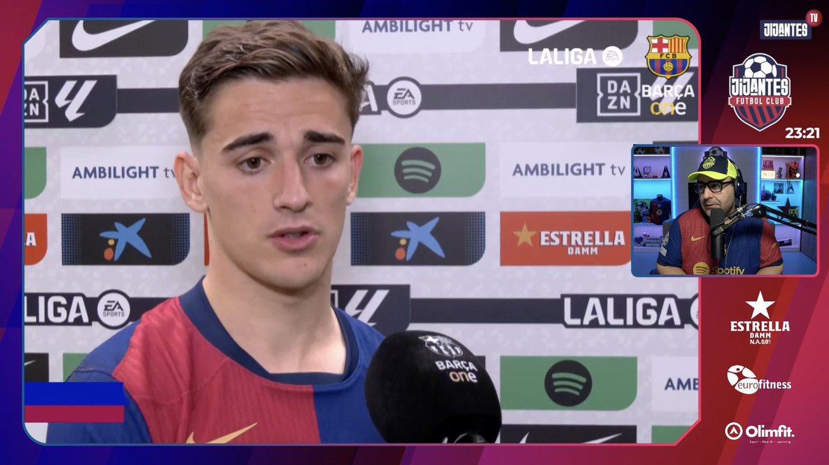 📺 DIRECTO <a href="/JijantesFC/">Jijantes FC</a>

Gavi: “La portería a cero es muy importante. Siempre lo digo, si mantenemos la portería a cero y sabemos que marcaremos...”

"La Liga es muy larga y lo importante es ser regular. Lo estamos siendo desde Navidad." 🎄 

🔗 twitch.tv/gerardromero