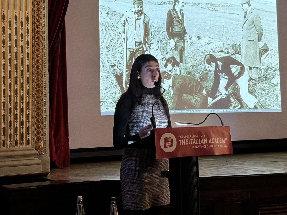 The Italian Academy (@italianacademy) on Twitter photo Fourth speaker Ilaria Orri delves into the Giants of Mont’e Prama—the oldest human statues in the western Med, carved 3,000 years ago to honor Nuragic warriors.
<a href="/StevenEllis74/">Steven Ellis</a> Fourth speaker Ilaria Orri delves into the Giants of Mont’e Prama—the oldest human statues in the western Med, carved 3,000 years ago to honor Nuragic warriors.
<a href="/StevenEllis74/">Steven Ellis</a>