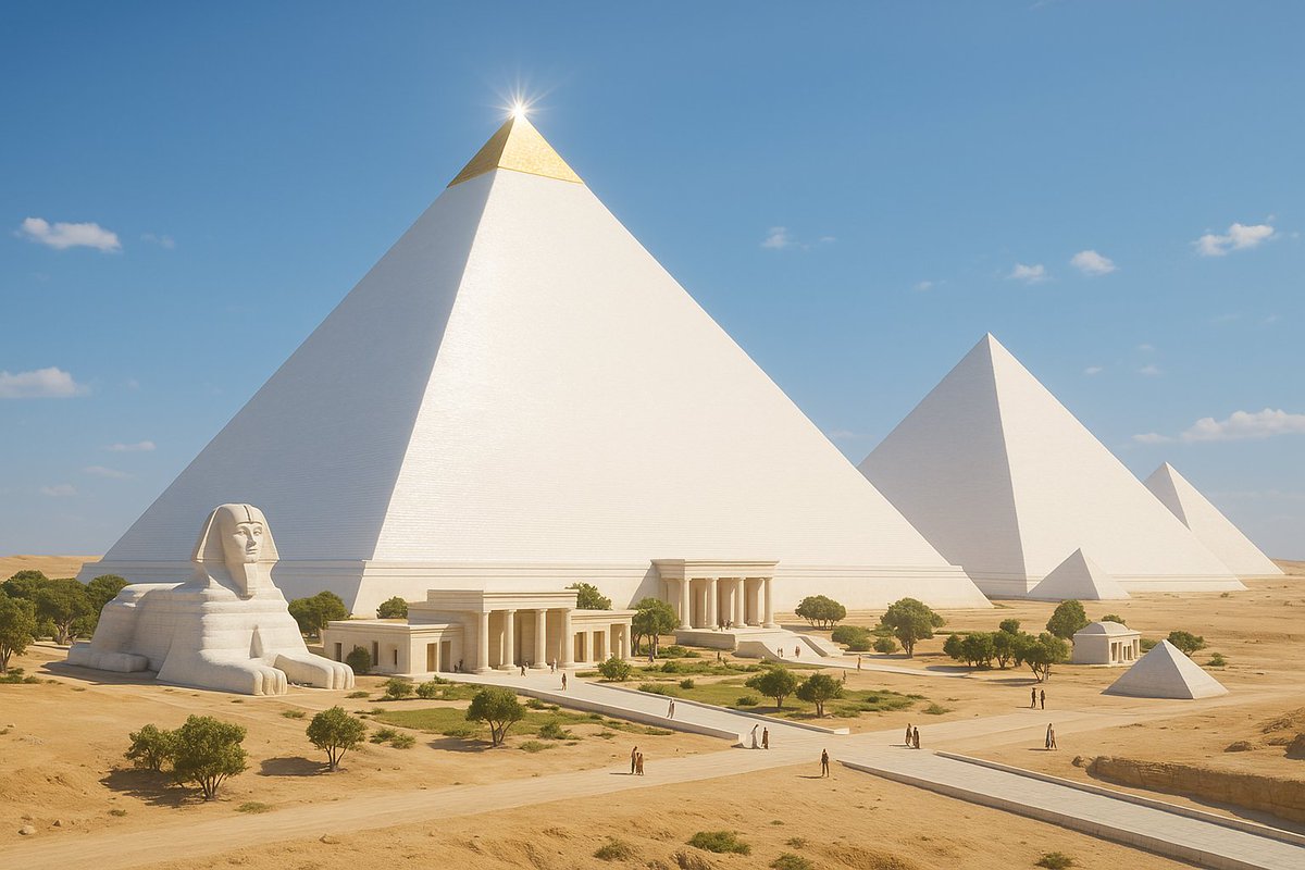 fofrAI's tweet image. 4o is the first model I&apos;ve used that&apos;s been able to generate an output of what the pyramids might have looked like when they were first built.

The pyramids have previously been an overfit object that&apos;s relatively unchangeable.