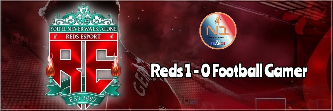 🔴 XIG Reds Esport 🔴 (@redsesport) on Twitter photo ⚽️RESULTAT <a href="/CPG_FR/">CPG France</a>⚽️
Victoire de nos Reds ce soir contre Football Gamer💥
🔴You'll Never Walk Alone🔴 ⚽️RESULTAT <a href="/CPG_FR/">CPG France</a>⚽️
Victoire de nos Reds ce soir contre Football Gamer💥
🔴You'll Never Walk Alone🔴