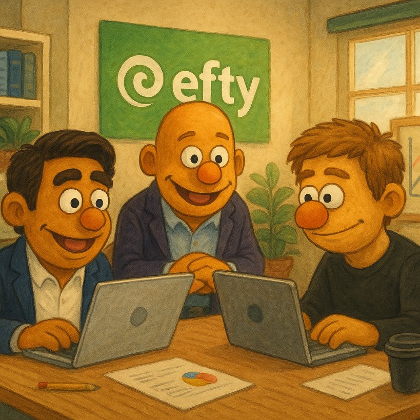 The Efty team is hard at work, vibe-coding the next big thing in the domain aftermarket.