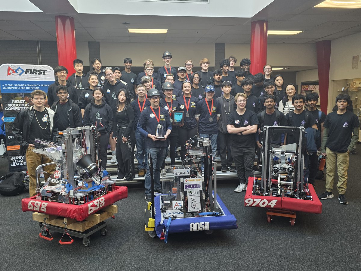 Chandler Unified School District (@chandlerunified) on Twitter photo FIRST Robotics teams from <a href="/CasteelColts/">Casteel Colts</a> , <a href="/ACPKnights/">Arizona College Prep High School</a> & <a href="/Hamilton_High/">Hamilton High School</a> attended the FIRST Robotics AZ North Regional Competition March 12 - 15. COLTech Robotics & ACP's Team IgKnighted advanced to the playoffs. CCHS made event finals, losing by only 2 points in the finals. (1/3) FIRST Robotics teams from <a href="/CasteelColts/">Casteel Colts</a> , <a href="/ACPKnights/">Arizona College Prep High School</a> & <a href="/Hamilton_High/">Hamilton High School</a> attended the FIRST Robotics AZ North Regional Competition March 12 - 15. COLTech Robotics & ACP's Team IgKnighted advanced to the playoffs. CCHS made event finals, losing by only 2 points in the finals. (1/3)