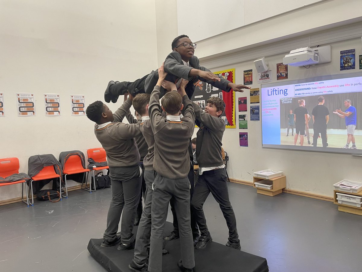 It’s that time of year again where <a href="/StoneLodgeDrama/">Stone Lodge Drama</a> students, inspired by <a href="/franticassembly/">Frantic Assembly</a>, explore how to use lifts in their performances to explore physicality, build trust and teamwork, and create dynamic, expressive movement that conveys stories! #Drama #FranticAssembly 🎭