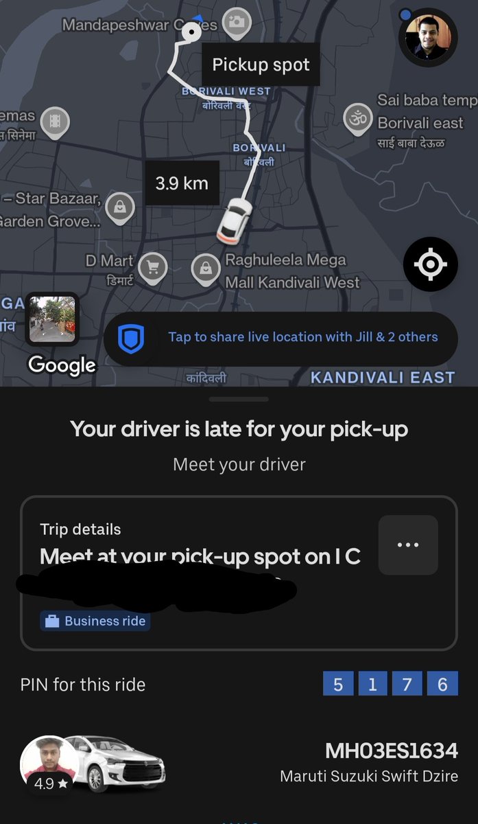 karlylegomes's tweet photo. #UBER  behaving like a political party. Constantly making promises that they cannot keep. Airport dropoff, the driver is nowhere in sight &amp; doesn't answer the phone. Turns out this is the #newnormal with @Uber_India. Unreliable, unprofessional, unable to deliver. #SadState @Uber https://t.co/NE01fBAwQP