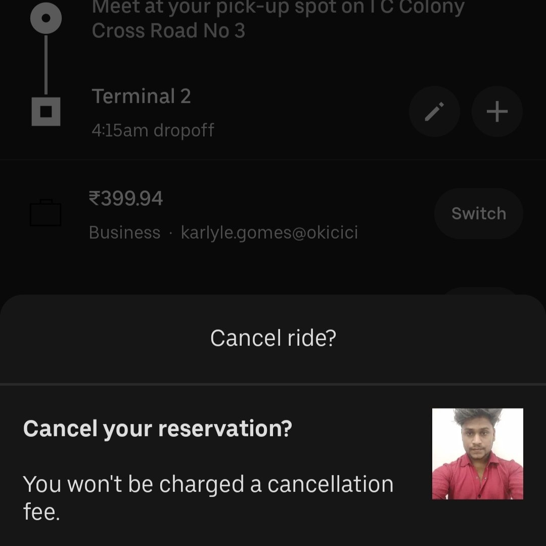 karlylegomes's tweet photo. #UBER  behaving like a political party. Constantly making promises that they cannot keep. Airport dropoff, the driver is nowhere in sight &amp; doesn't answer the phone. Turns out this is the #newnormal with @Uber_India. Unreliable, unprofessional, unable to deliver. #SadState @Uber https://t.co/NE01fBAwQP