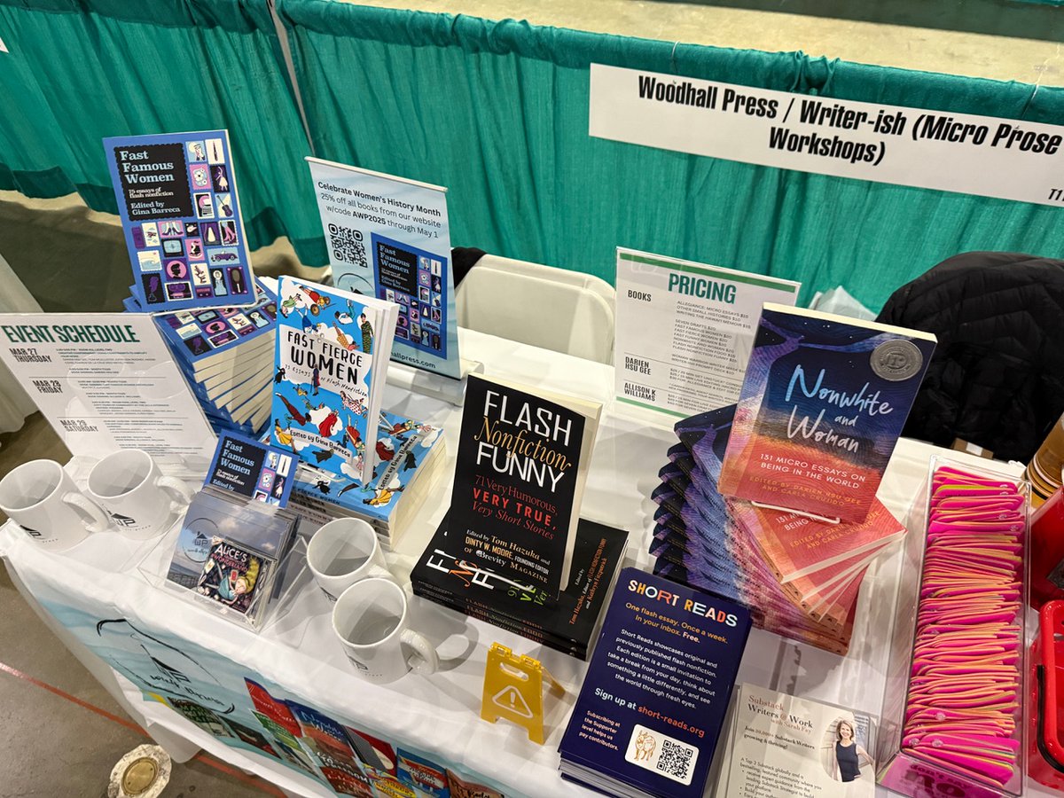 WoodhallPress's tweet photo. #WoodhallPress #AWPBookFair Table T1125! Come say hi to #author @DarienGee and check out our #AWP #bookspecials and chance to #winprizes and #books‼📚
#AWP25 #writingcommunity #writingconference #writers #indiepress #indiepublisher #independentpublisher #awpconvention #bookfair https://t.co/OIaV4iTeXU