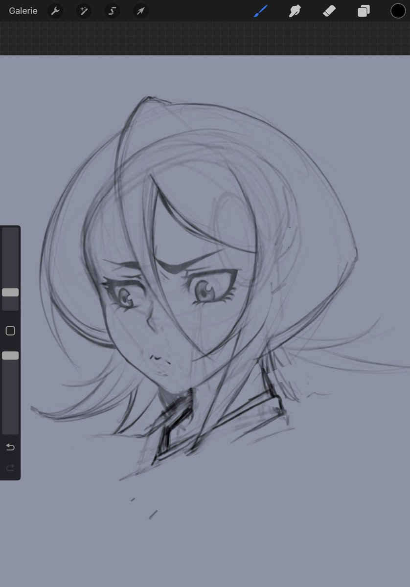 Demonthya's tweet photo. Quick digital sketch of Kuchiki Rukia from Bleach
Done with procreate

#bleach #fanart #kuchikirukia https://t.co/8IhvfGD76Z