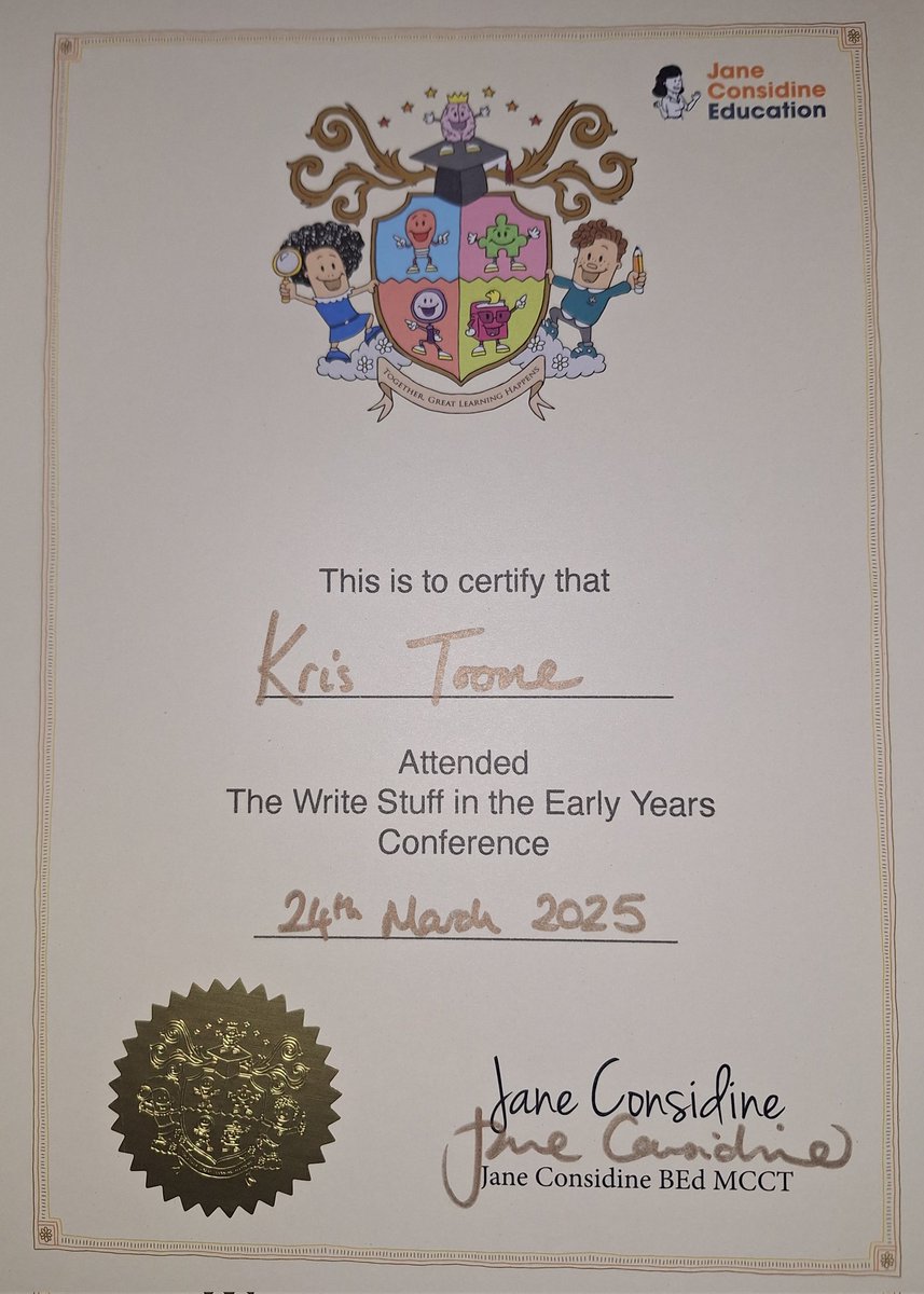 Up and running in years 1-6, let's get those little ones excited about the writing rainbow 🫶 <a href="/janeconsidine/">Jane Considine</a> another great day's training 👌