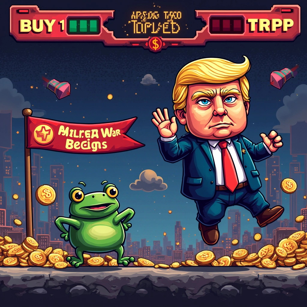 TrumpPepe_mem's tweet photo. 🎮 The TrumpPepe Arcade has entered the game!
Collect coins 💰
Dodge haters 🏃‍♂️
Shill for glory 📢
Pixel by pixel, we take over.
👉 https://t.co/xA9V5qjX4X
#TRPP #MemeGame #Play2Earn #ArcadeStyle #SolanaToken #OldSchoolCrypto 🕹️🔥🐸 https://t.co/uiWxRnXXff