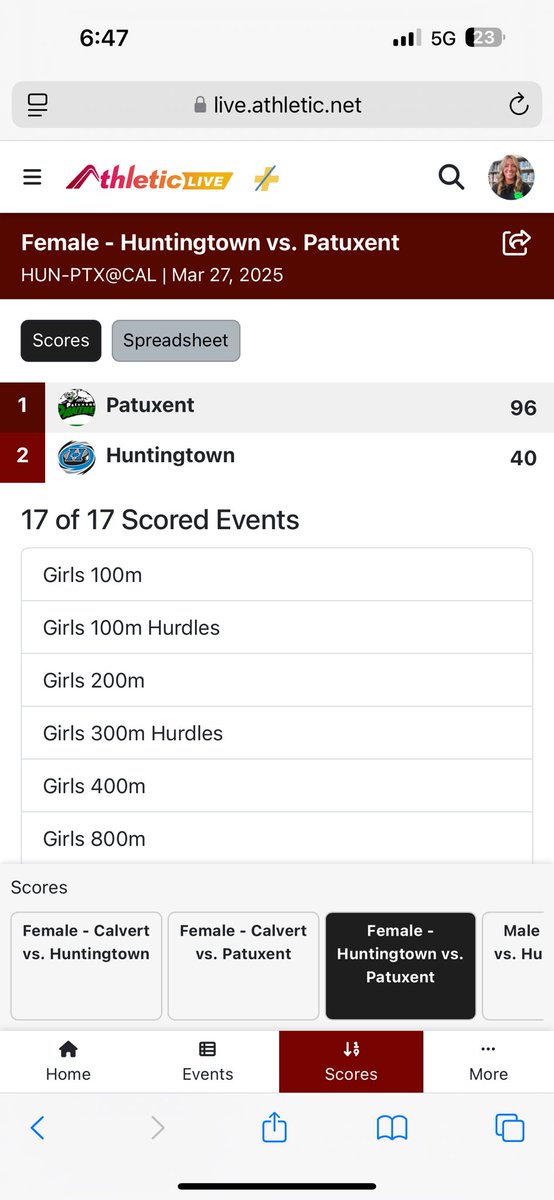 Patuxent Track and Field tweet media