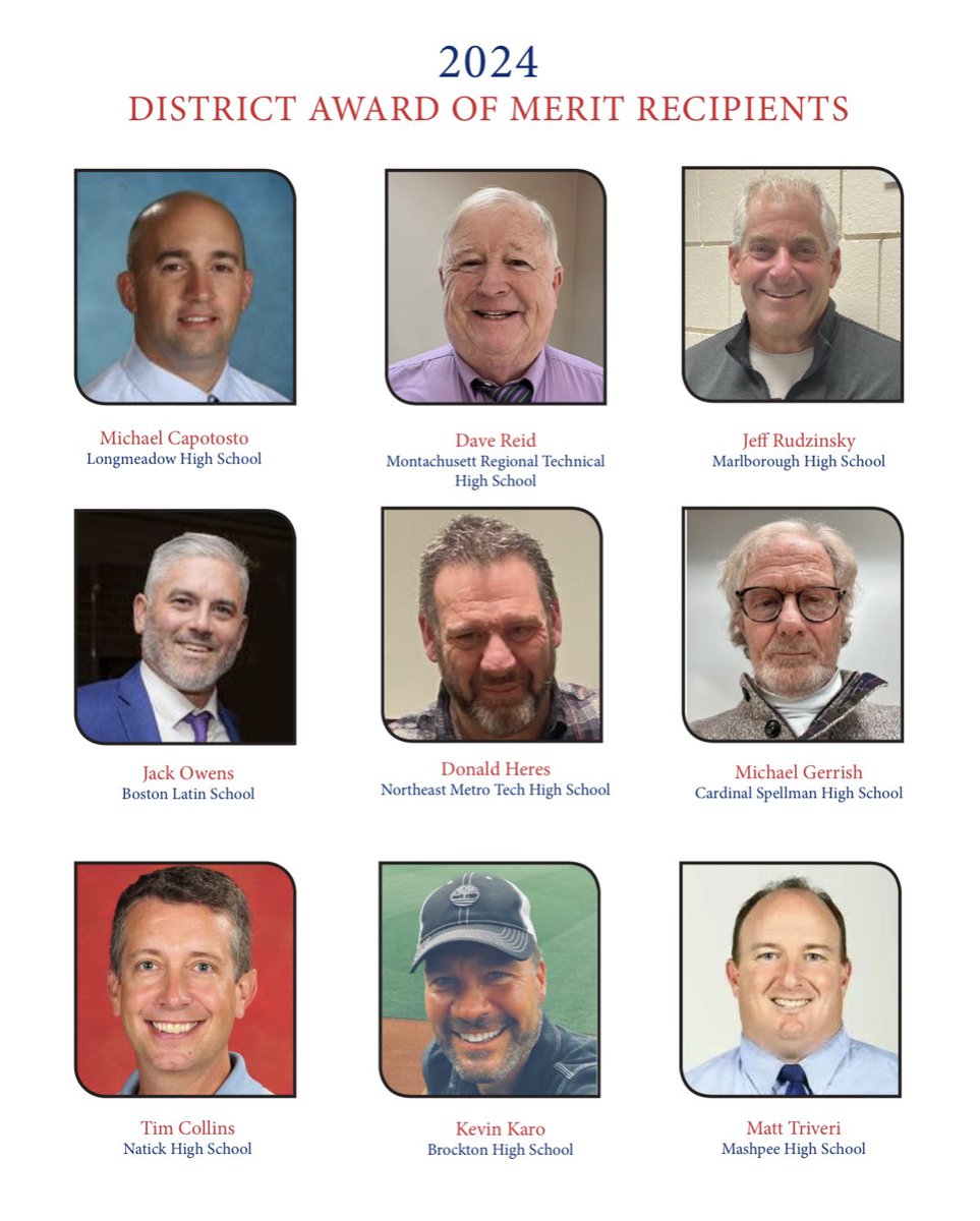 Congratulations to the District Award of Merit recipients!