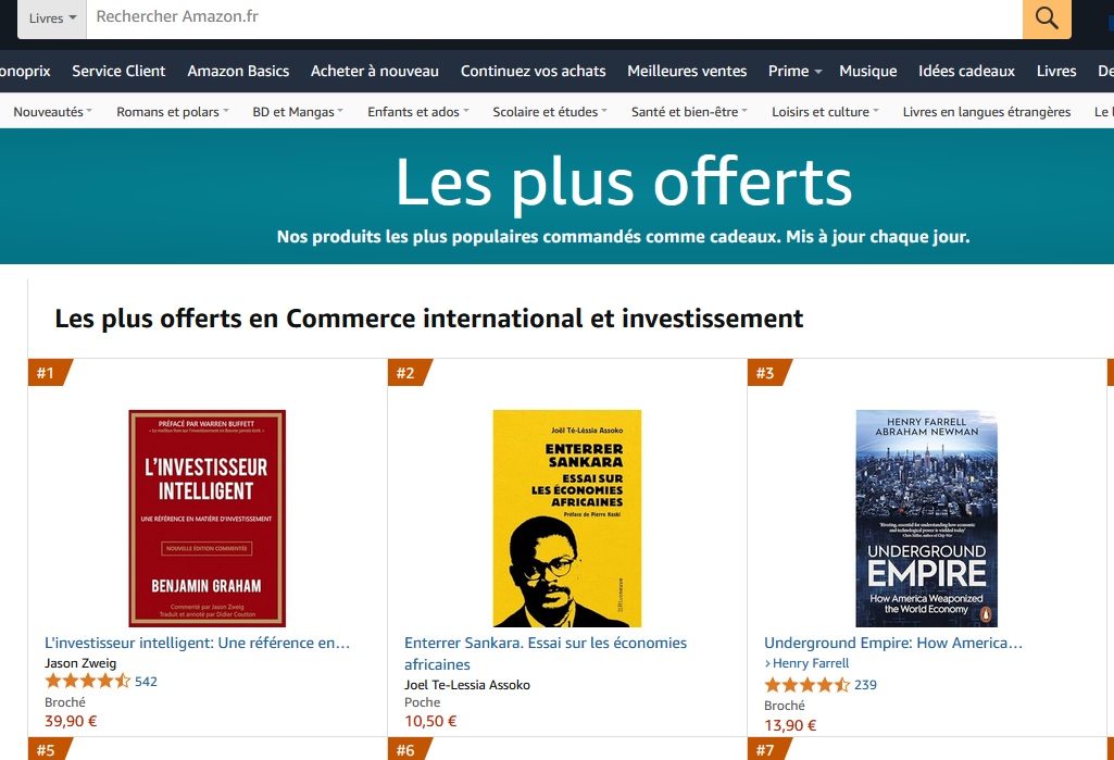 C'est enfin parti! L'essai est désormais publié et disponible en ligne comme en librairies!
amazon.fr/Enterrer-Sanka…