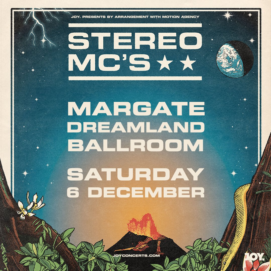 🔊ON SALE NOW!🔊 <a href="/StereoMcs_Rob_b/">stereomcs</a>, <a href="/DreamlandMarg/">Dreamland Margate</a>, 06.12.25!

Tickets on sale now: bit.ly/4l02rjU