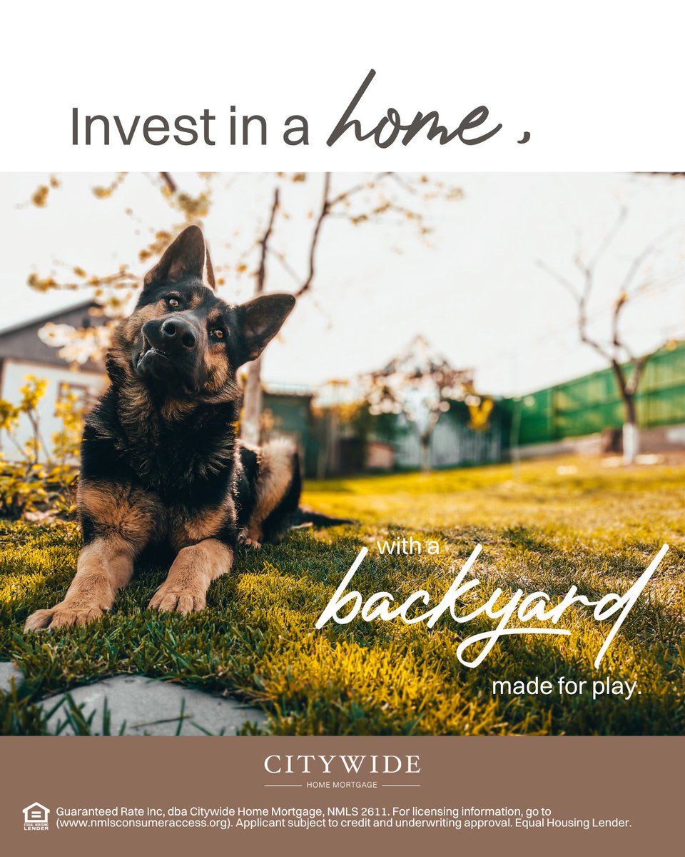 StacyKatz2's tweet photo. Definitely time to be playing in your OWN backyard.  Be sure to reach out to me to get you PreApproved.  
#Homeownership #ServiceIsMySignature #LoansWithStacydotcom #DogPlay https://t.co/eCdicOfZ8v https://t.co/kp6J85Yghc