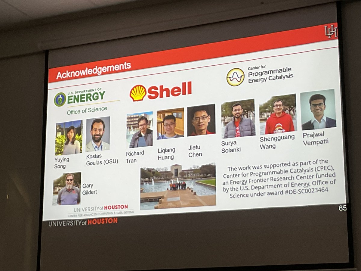 shengqianma's tweet photo. A very inspiring seminar talk on computational catalyst design by Prof. Grabow @TheGrabowGroup @UNTChemistry https://t.co/7VDBu1VumN