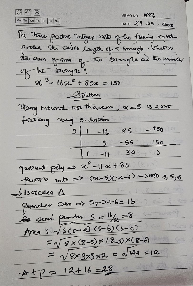 Ahuoyiza_'s tweet photo. Day 86
#dailymaths https://t.co/b06tJiJK0y