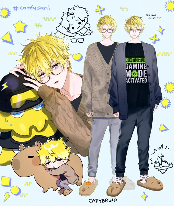 🛑STOP!🖐️
⚠️DO NOT DISTURB⚠️
NEMUNEMU 😴COMFY🛌
🎮GAMING🕹️
M💿DE
ACTIVATED💪💪
#comfysani #Briskart 

(nande... why is there no capybara emoji.....🥺👉👈) 