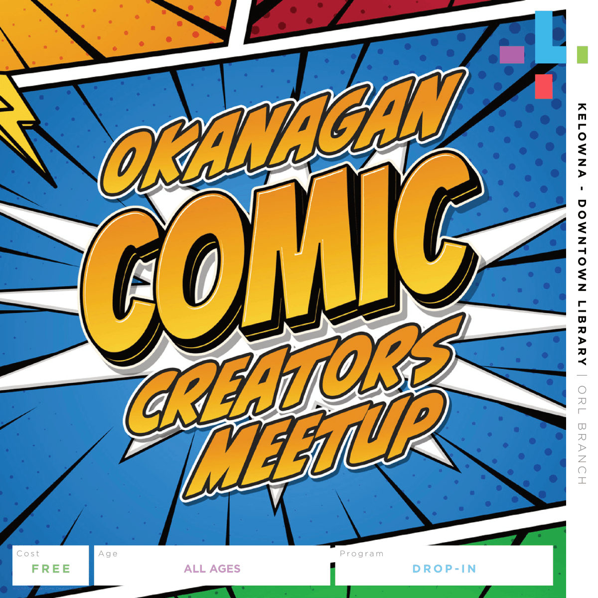 Come together with ideas, works in progress or a general interest in comic creation to share feedback and constructive cricism. Attend in person every 2nd and 4th Saturday starting in April or join the Discord chat! More details here:
orl.libcal.com/event/388688