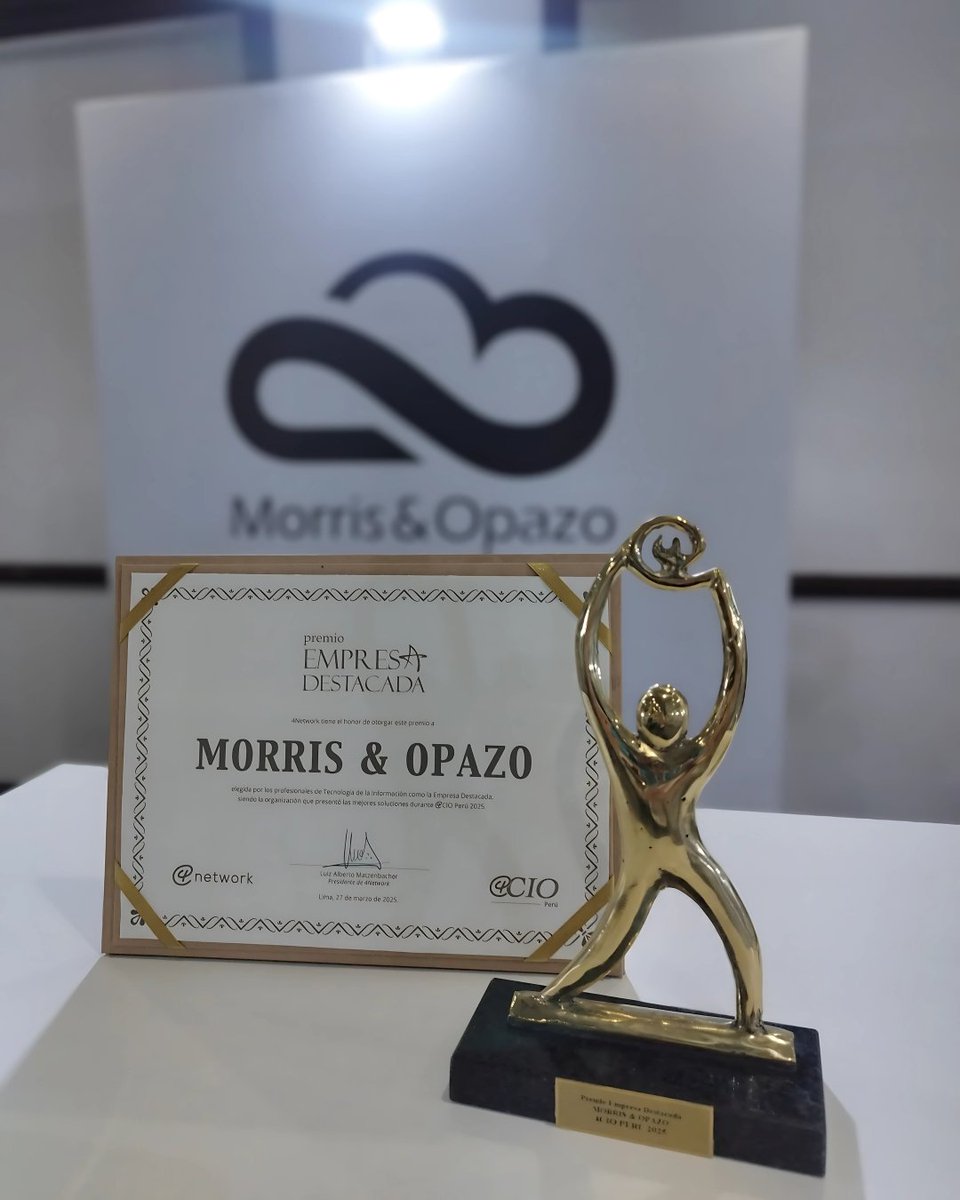 Morris &amp; Opazo y #Qlik potencian la innovación con diversidad generacional en Intergen Tech #4CIO. Durante la jornada, Morris &amp; Opazo fue reconocido como empresa destacada, resaltando su impacto en la transformación digital y el ecosistema tecnológico. hubs.li/Q03dPmVg0